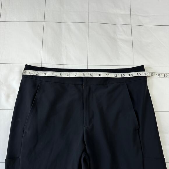 Athleta Pants Women 12 Black Stellar Trouser Modern Casual Active Sleek Athletic - Picture 7 of 12